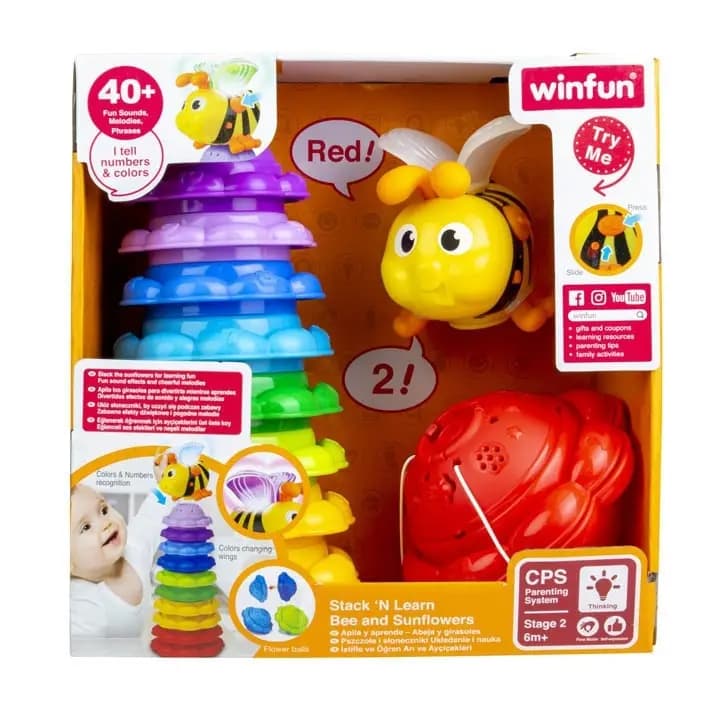WINFUN – Stack 'N Learn Bee and Sunflowers