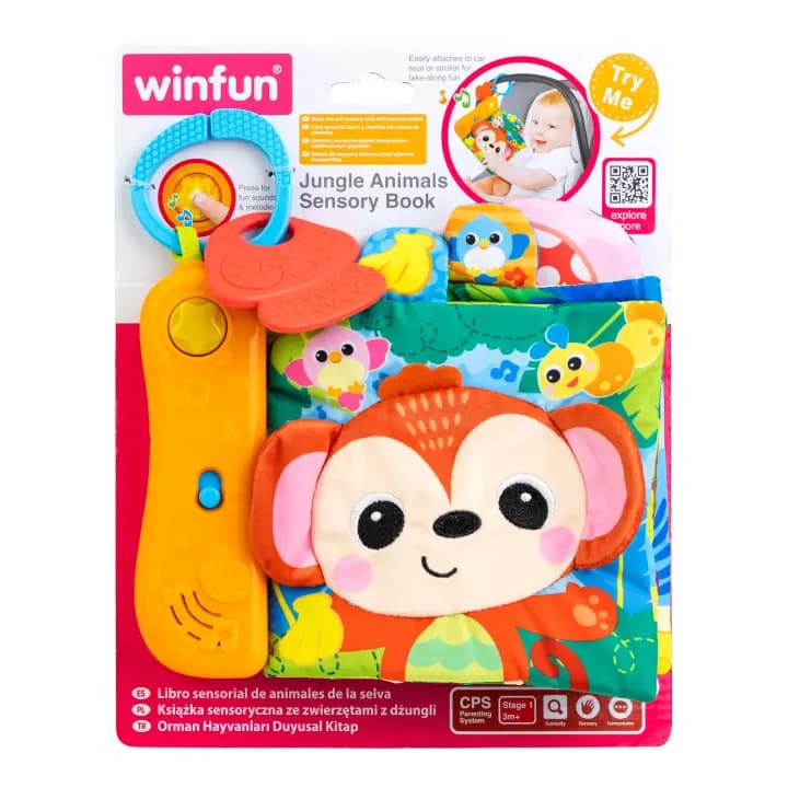 WINFUN – Jungle Animals Sensory Book