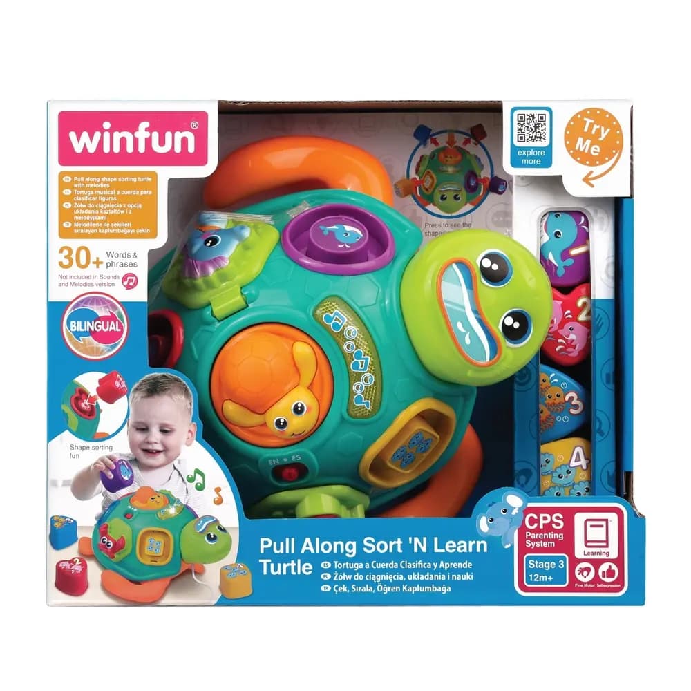 WINFUN – Pull Along Sort 'N Learn Turtle